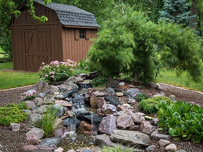 Ponds, pondless water features, fountainscapes, and high-end aquatic landscaping for Massachusetts and beyond