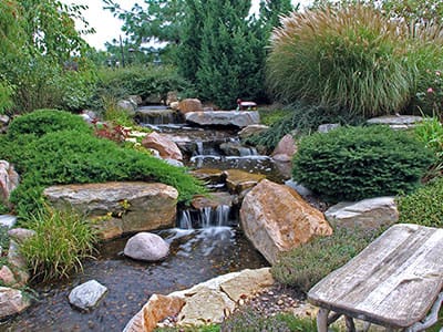 Ponds, pondless water features, fountainscapes, and high-end aquatic landscaping for Massachusetts and beyond