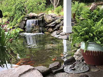 Ponds, pondless water features, fountainscapes, and high-end aquatic landscaping for Massachusetts and beyond