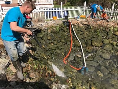 Ponds, pondless water features, fountainscapes, and high-end aquatic landscaping for Massachusetts and beyond
