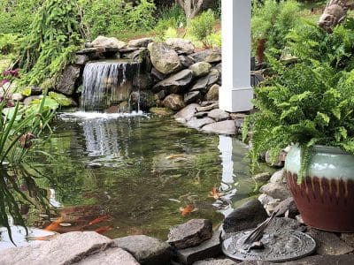 Ponds, pondless water features, fountainscapes, and high-end aquatic landscaping for Massachusetts and beyond