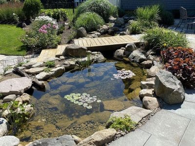 Ponds, pondless water features, fountainscapes, and high-end aquatic landscaping for Massachusetts and beyond
