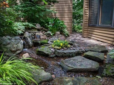 Ponds, pondless water features, fountainscapes, and high-end aquatic landscaping for Massachusetts and beyond